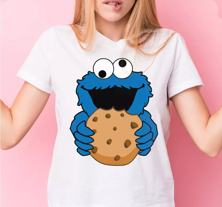 Detské tricko Šťastný cookie monster - Tenstickers