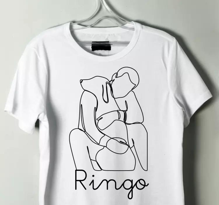 Tričká s dizajnom hlavy a psích labiek - Tenstickers