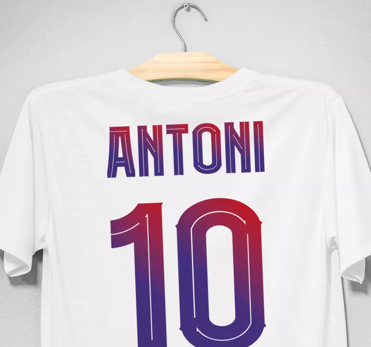 Tričká so vzorom futbalového klubu s pruhmi - Tenstickers