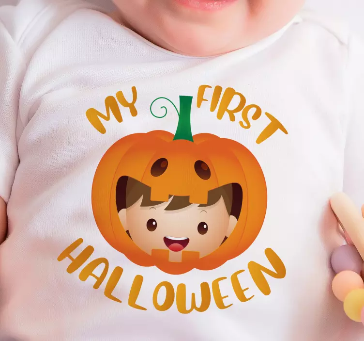 Moje prvé halloweenske detské tričko halloween tričko - Tenstickers