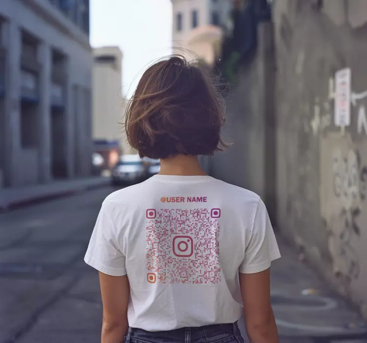 rôzne tričká instagramový qr kód - Tenstickers