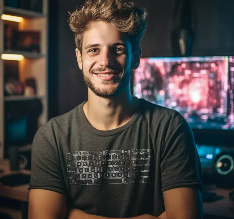 rôzne tričká klávesy počítačovej klávesniceKlávesy počítačovej kl - Tenstickers