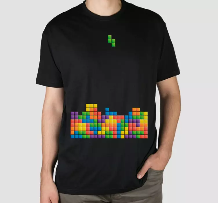 Padajúce tetris tričko na mieru - Tenstickers