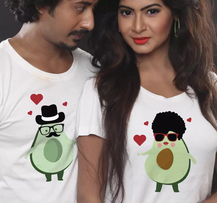 Roztomilé kreslené tričká s avokádami - Tenstickers