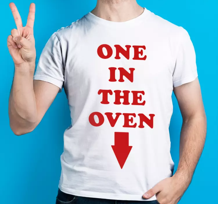 Vlastné tričko "jeden v rúre". - Tenstickers