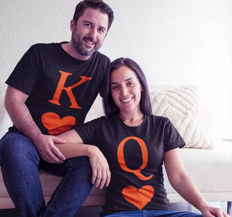 Tričko kráľovnej a kráľa pokru - Tenstickers