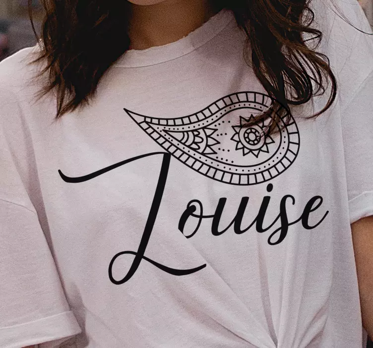 tričko na mieru paisley dizajn - Tenstickers