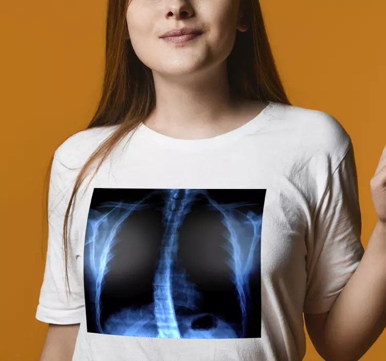 Halloweenska košeľa s rtg klietkou - Tenstickers