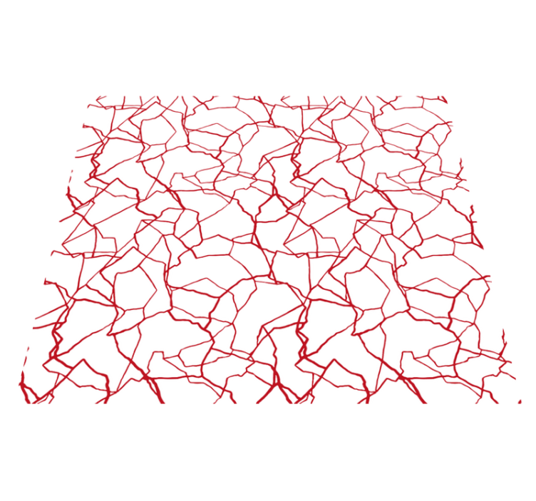 biely vinylový koberec praskajúci červený vzor - Tenstickers