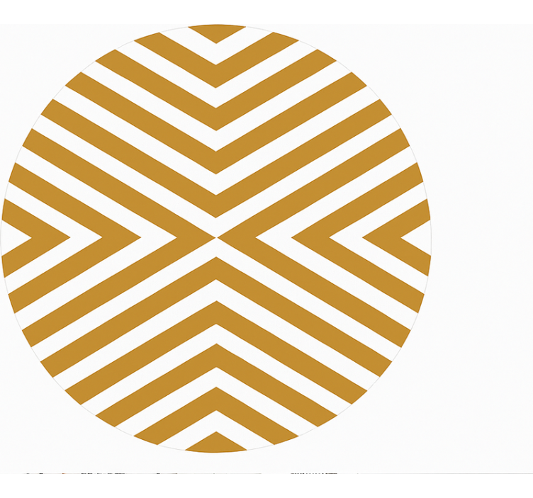 vinylový koberec do jedálne horčicový chevronový vzor - Tenstickers