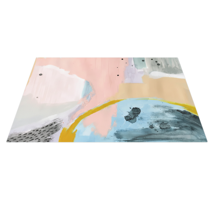 Vinylový koberec do obývačky farebné umenie - Tenstickers