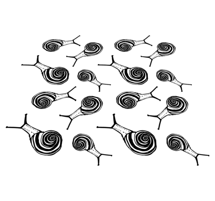 Vinylové koberce zvieratá balenie slimákov - Tenstickers