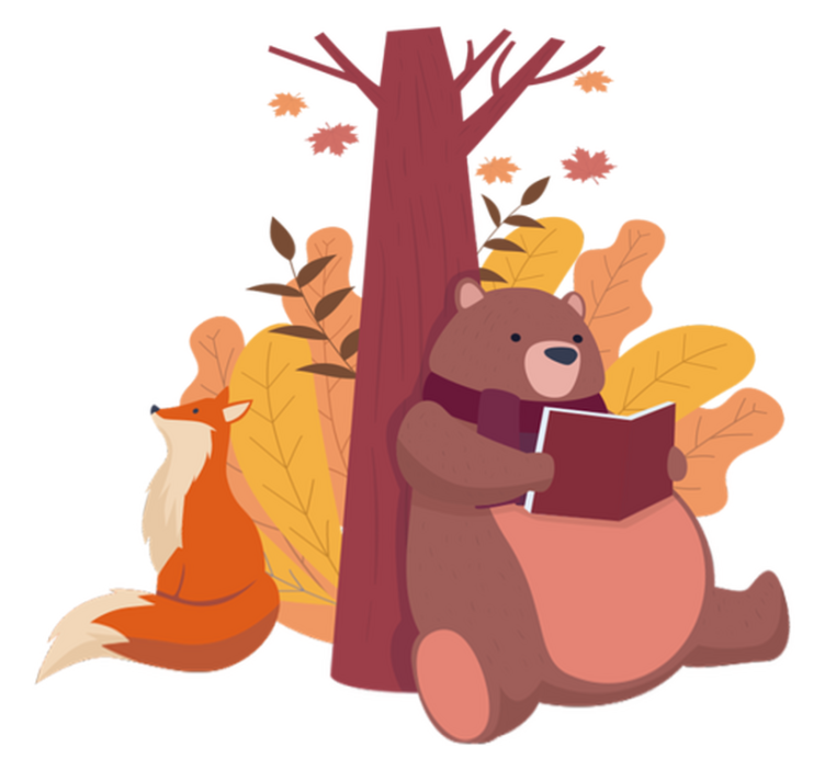 Vinylové koberce zvieratá strom so zvieratami - Tenstickers