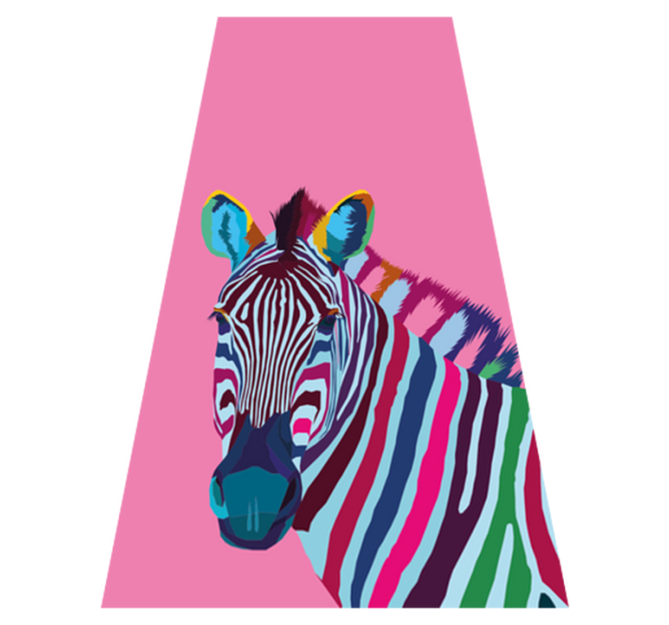 Vinylové koberce zvieratá zebra pop art iphone - Tenstickers
