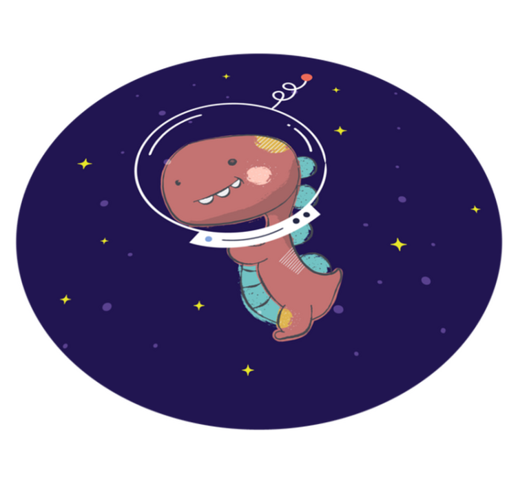 Vinylové koberce zvieratá vesmírny t-rex - Tenstickers