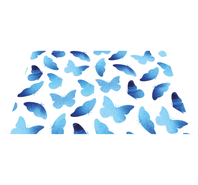 Vinylové koberce zvieratá maľované motýle - Tenstickers