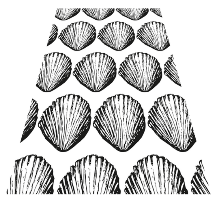 Vinylové koberce zvieratá retro vzor mušlí - Tenstickers