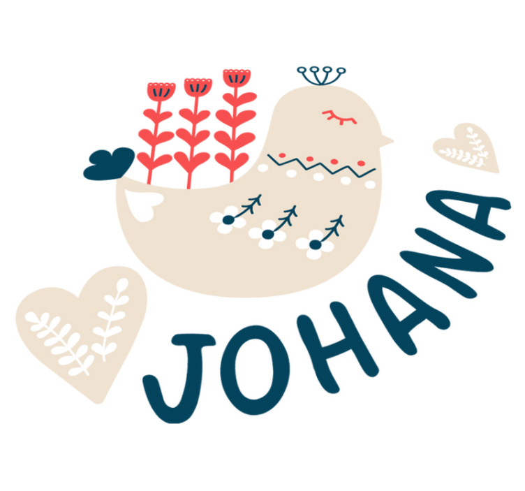 Vinylové koberce zvieratá s personalizovaným snehovým vtákom - Tenstickers