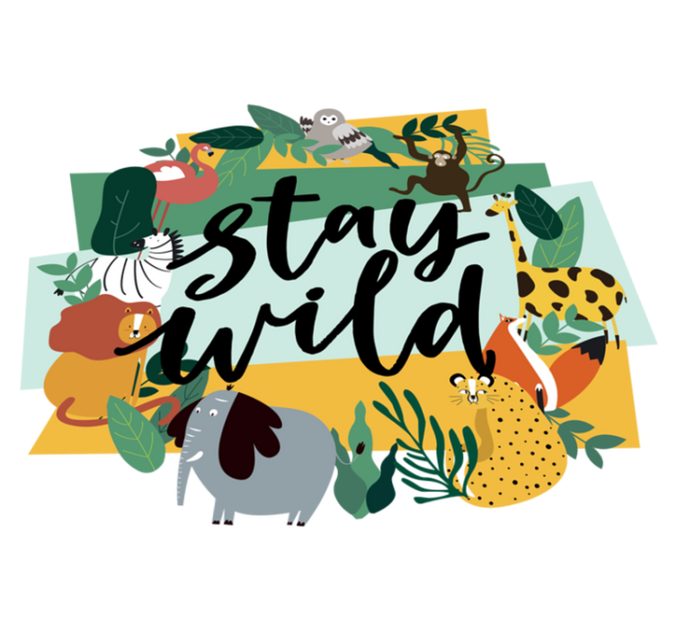 Vinylové koberce zvieratá koruna džungle - Tenstickers