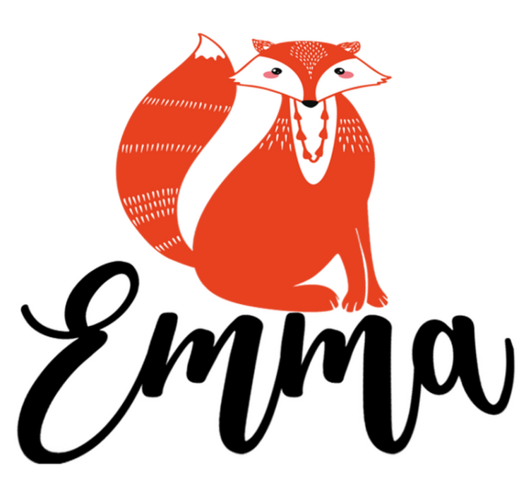 Vinylové koberce zvieratá s roztomilou líškou - Tenstickers