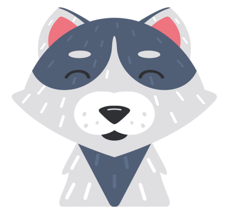 Vinylové koberce zvieratá Šťastné zvieracie tváre - Tenstickers