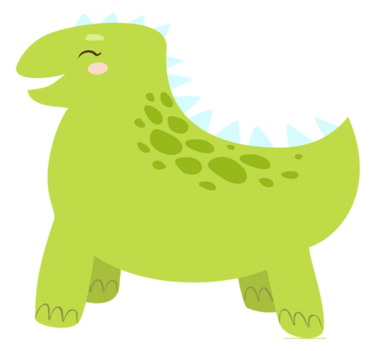 Vinylové koberce zvieratá šťastný dinosaurus - Tenstickers