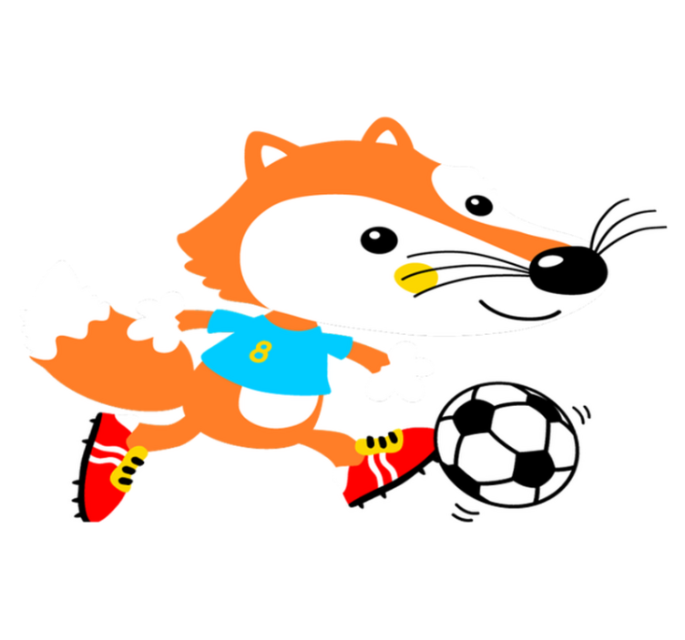 Vinylové koberce zvieratá rozkošná líška - Tenstickers