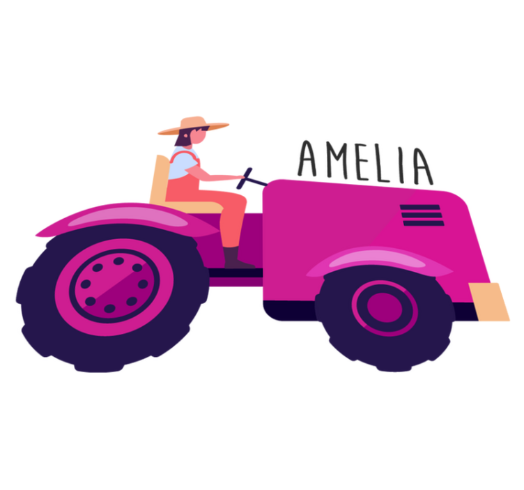 Vinylové koberce zvieratá osobné traktory dobrodružstvo - Tenstickers