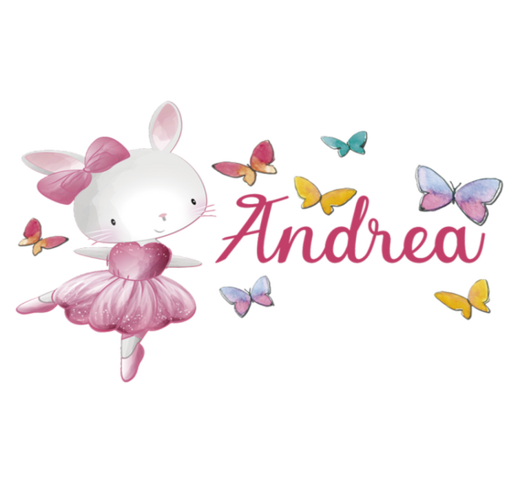 Vinylové koberce zvieratá dievča tancujúce balet - Tenstickers