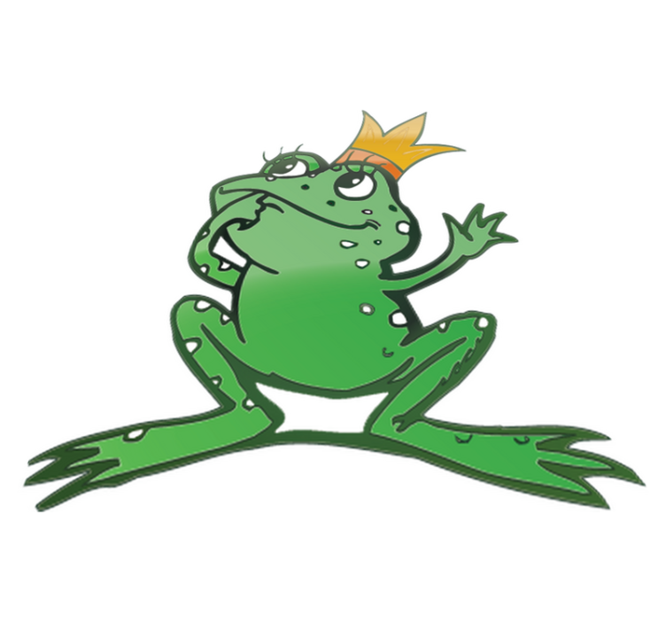 Vinylové koberce zvieratá kráľovná žaba - Tenstickers