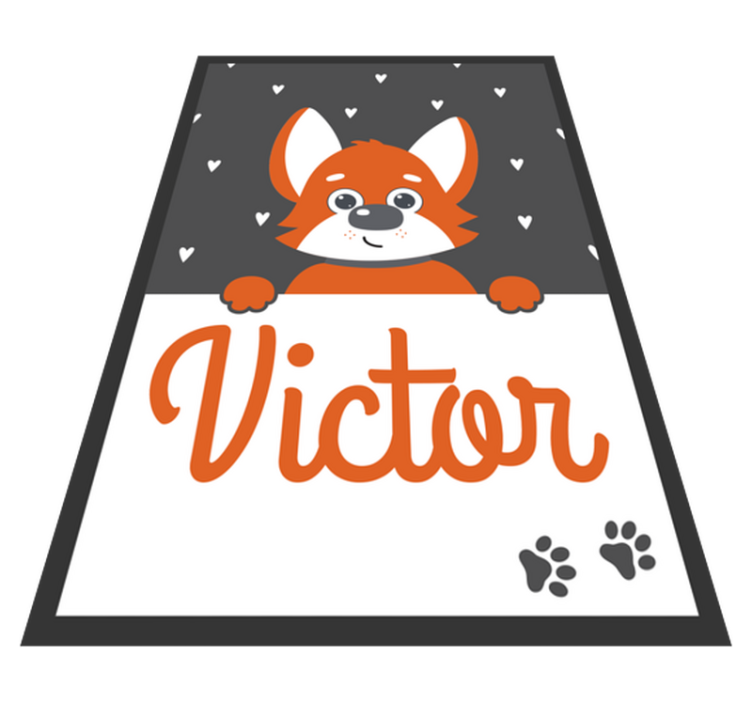 Vinylové koberce zvieratá detský plagát so psom - Tenstickers