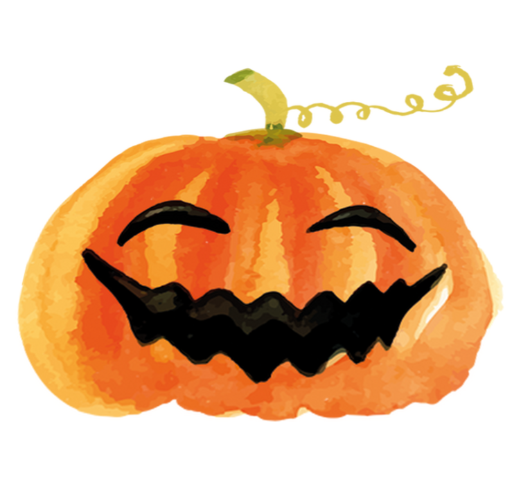 Vinylový koberec halloween šťastná tekvica - Tenstickers