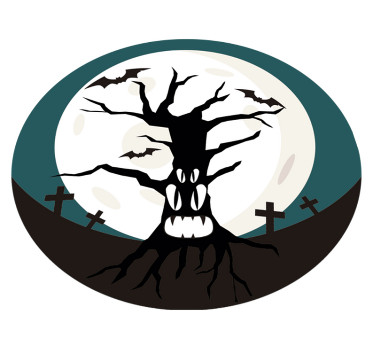 Vinylový koberec halloween strašidelný halloween - Tenstickers