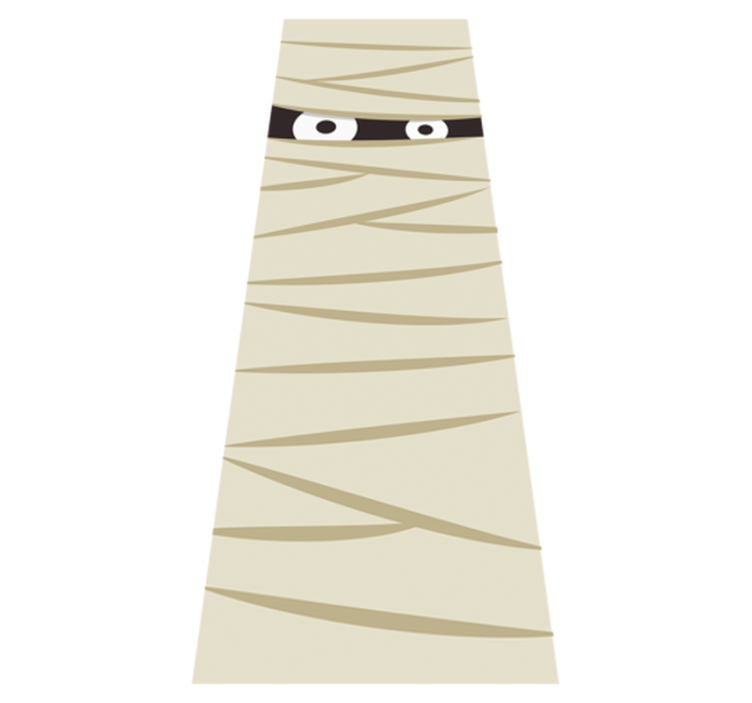 Vinylový koberec halloween oči mumie - Tenstickers