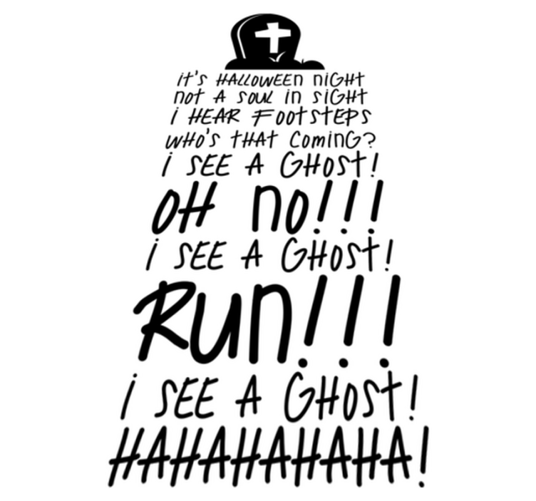 Vinylový koberec halloween obľúbená pieseň - Tenstickers