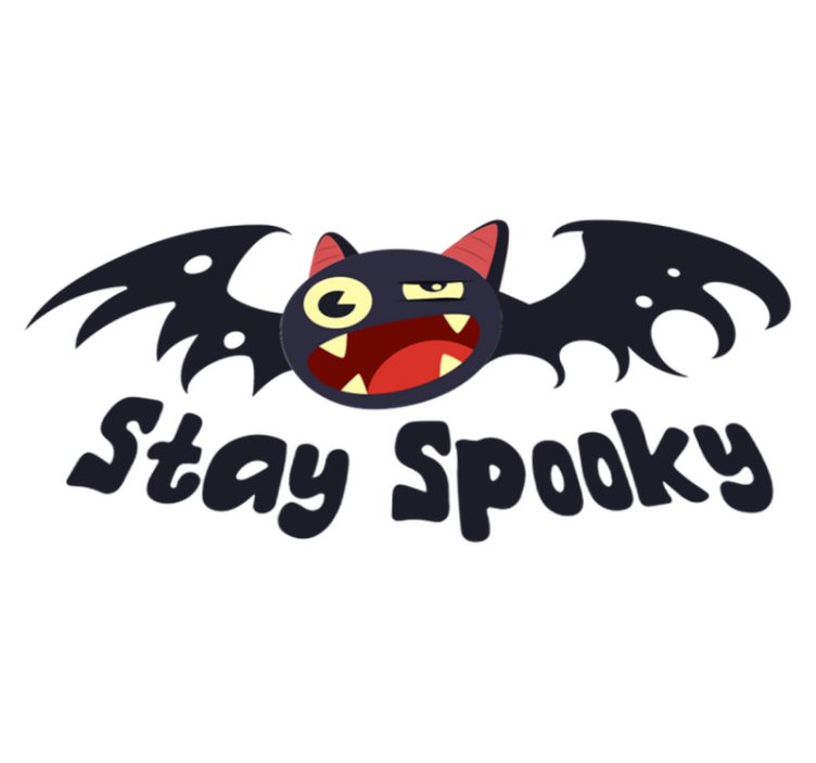 Vinylový koberec halloween zostaň strašidelný netopier - Tenstickers