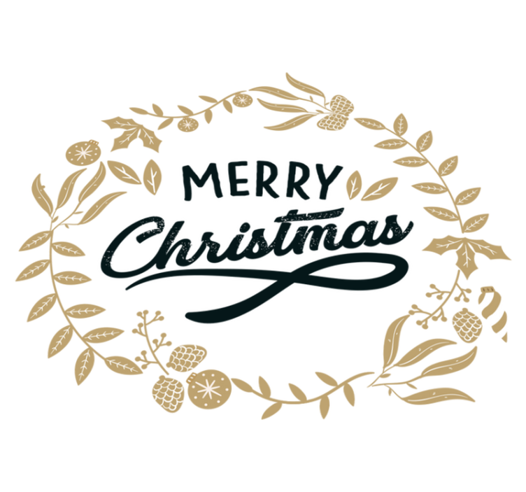 Vianočný vinylový koberec s kvetinovou výšivkou - Tenstickers