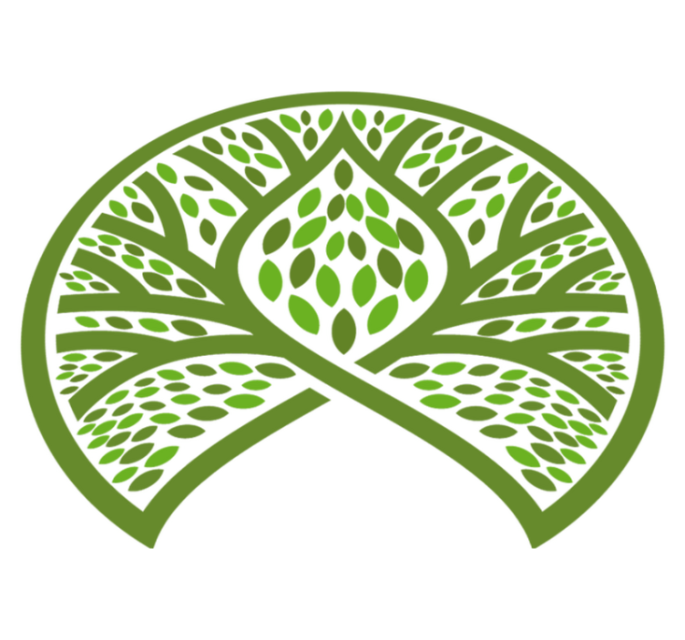 Vinylový koberec s kvetmi listnatý prírodný znak - Tenstickers