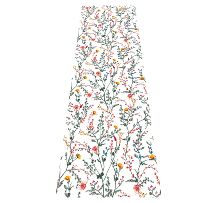 Vinylový koberec s kvetmi tenká minimalistická záhrada - Tenstickers