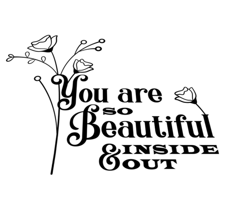 Vinylový koberec s kvetmi krásna kvetina zvnútra von - Tenstickers