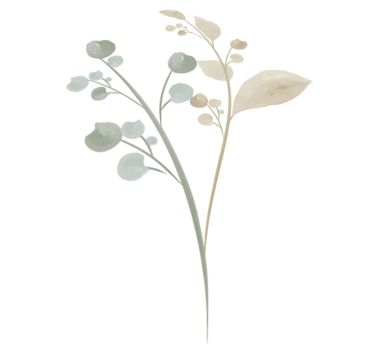 Vinylový koberec do kúpeľne akvarelový brečtan - Tenstickers