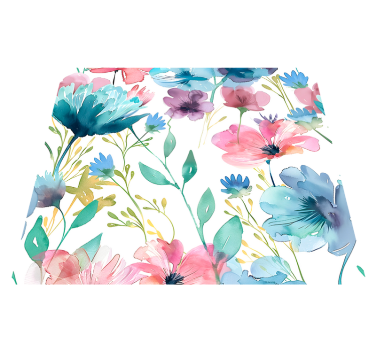 Vinylový koberec s kvetmi letné lúčne kvety - Tenstickers