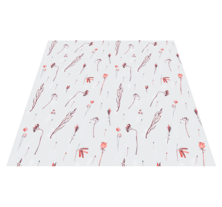 Vinylový koberec s kvetmi jemný kvetinový vzor - Tenstickers