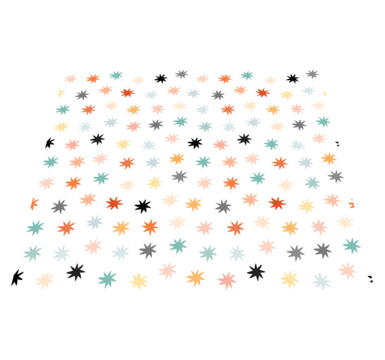 Hviezdy vinylový koberec geometrický vzor hviezd - Tenstickers