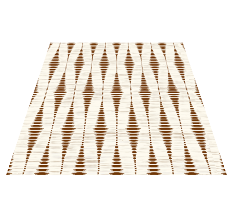 Vinylový koberec s geometrickými tvarmi v čokoládovej farbe - Tenstickers