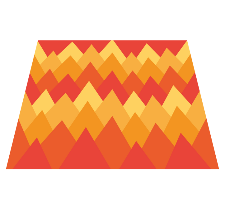 Vinylový koberec s geometrickými tvarmi horská abstrakcia - Tenstickers