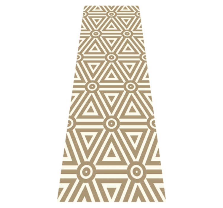 Vinylový koberec s geometrickými tvarmi v retro štýle - Tenstickers