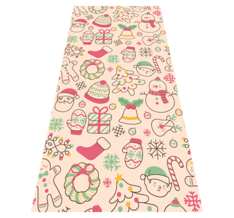 Vianočný vinylový koberec s vianočnými svetlami - Tenstickers