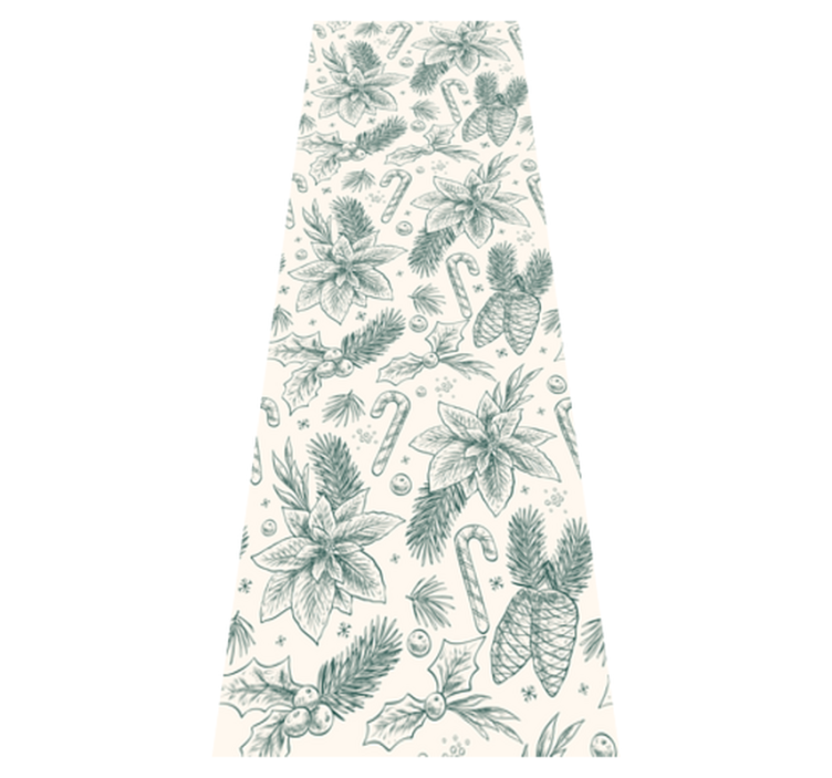 Vianočný vinylový koberec s ručne kresleným vzorom darčekov - Tenstickers