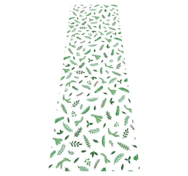 Vianočný vinylový koberec s motívom lístia - Tenstickers